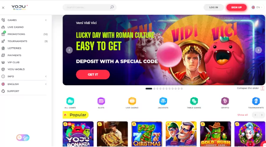 Yoju Casino Screenshot